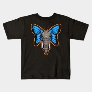 Elephant butterfly Kids T-Shirt